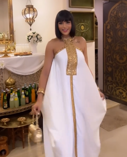 Caftan Royal Blanc  👑✨